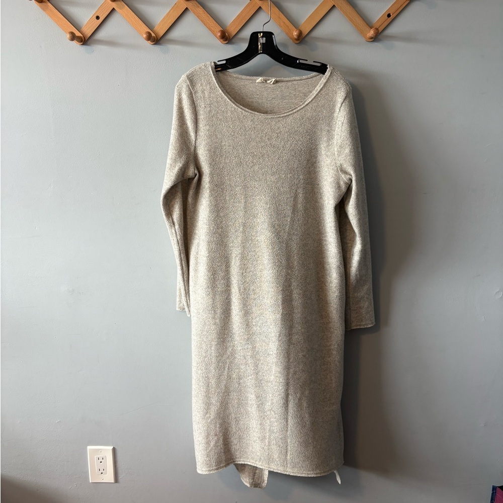 Moth Grey Long Sleeve Sweater Dress